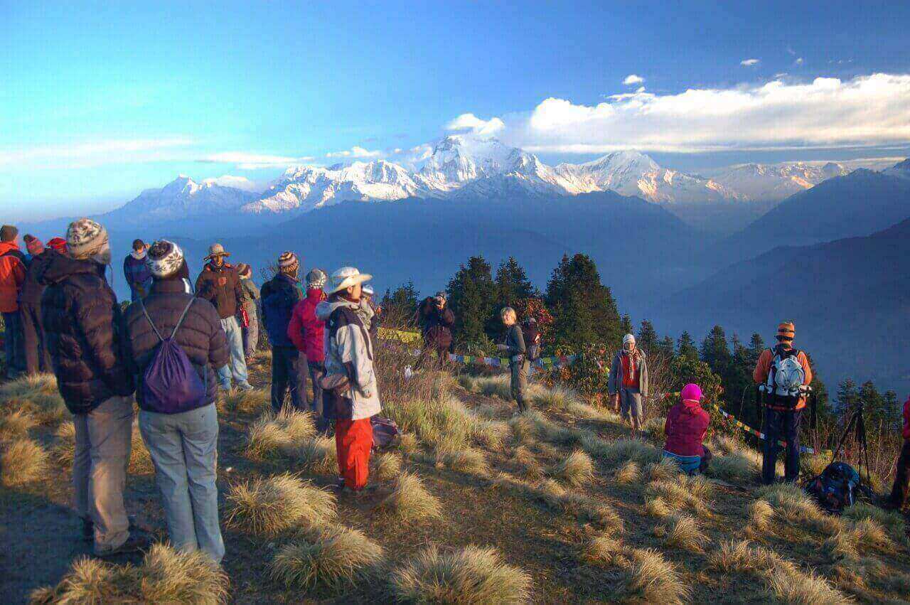 people enjoying the scenic view